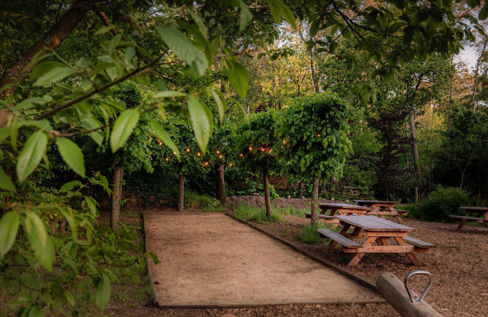 Jeu de boules bij Bospark De Vossenberg in Nunspeet